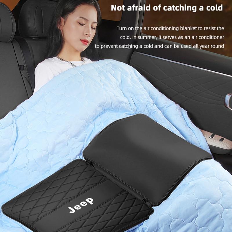 Folding Air Condition Quilt Car Seat Lumbar Support Cushion For Jeep Grand Cherokee Compass Wrangler JK Gladiator Renegade Patri ALX1