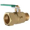 Copper DN20 Thickened Water Valve, Internal/External Thread, Pneumatic Ball Switch, 2-Point One-Piece Design