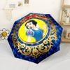 Snow White's Royal Frame Portable Automatic Umbrella with 8-Rib Lightweight Travel Essential Elegant Women's Umbrella Wedding Party Gift