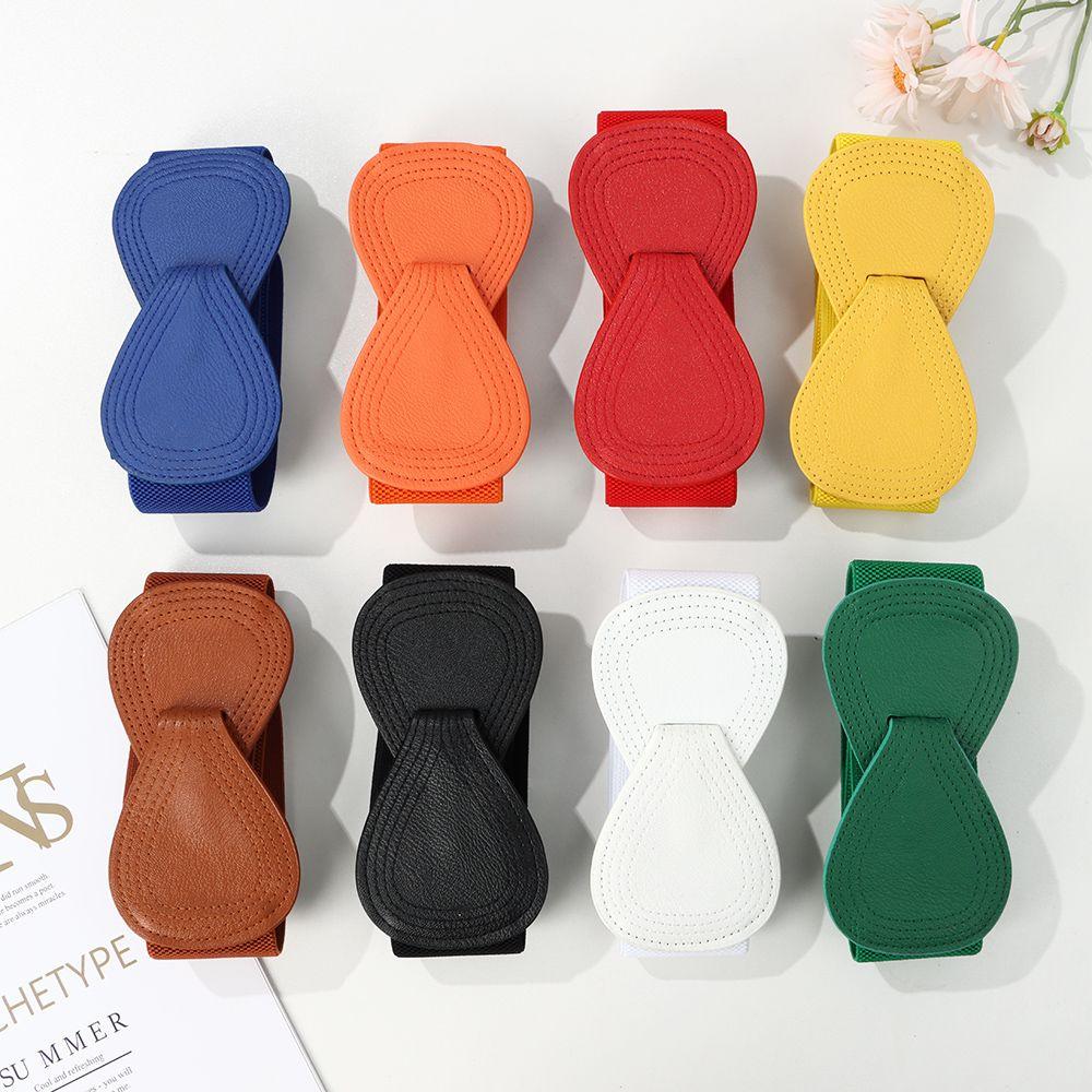 Clothing Decoration Exquisite Casual Bowknot Waistband Elastic Belts Waist Belts Waist Strap