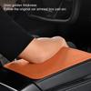 Armrest Box Cover Ultra-Thin Center Console Mat Armrest Cover Car Interior Accessories Anti-Slip Black/Orange Fits Armrest Box