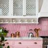 Multicolor Tile Wall Sticker Waterproof Decorative Stickers 3D Kitchen Wall Paper  Home Decoration
