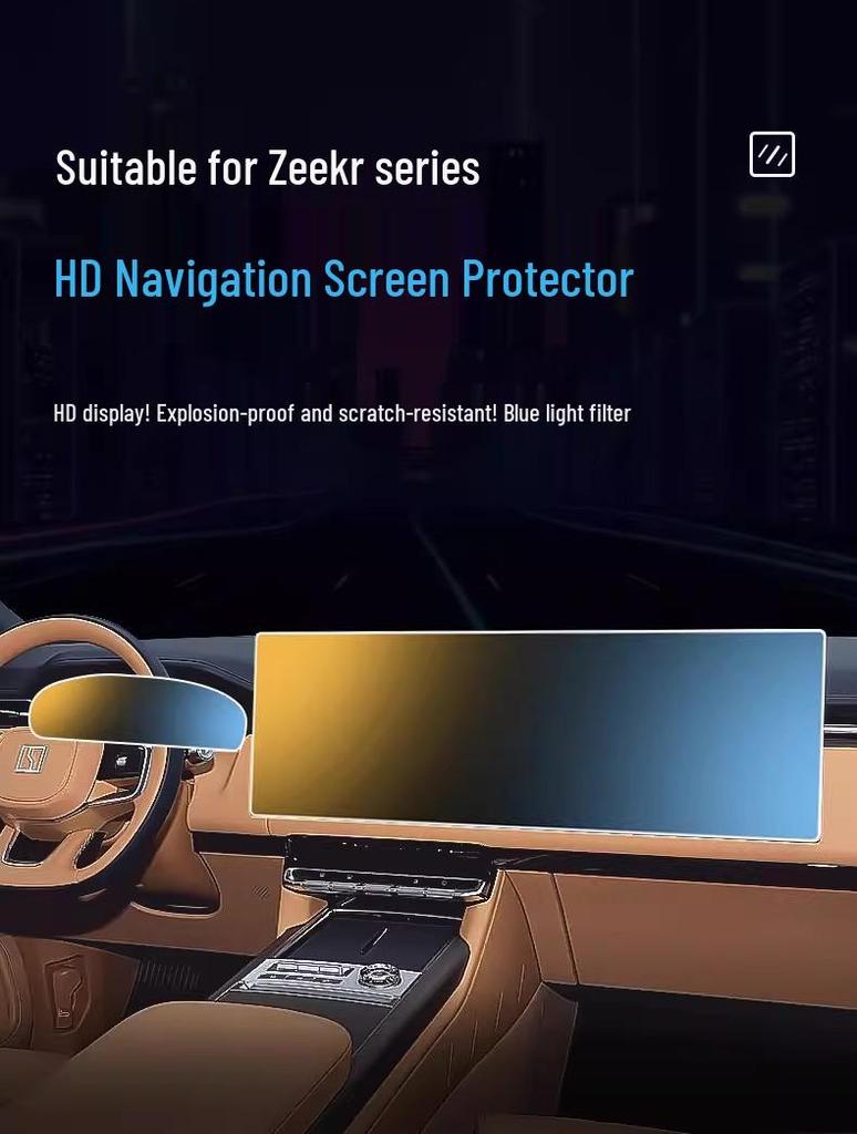 Geely ZEEKR 9X Navigation Screen Tempered Protector