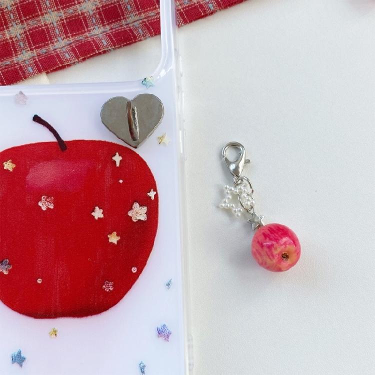 Delightful Tiny Fruit Keychain With Star Accent A Fun Addition To Your Accessories Unique Key Accessory Bag Adornment