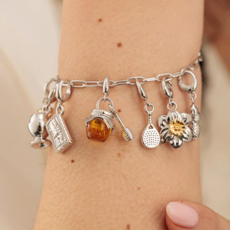 925 Sterling Silver Fashion 3D Honey Pot Charm Pendants Charms Cute Luxury Style Designer Enamel for Bracelet Necklace Custom