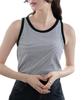 WEGO Tank Size White Short Tank Perfect for and Perfect for or As an A Everyday Gift Women's Top, S, Border, Sleeve, Top, Sleeveless, Spring, Summer,