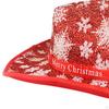 Cowboy Hat Snowflake Pattern Wide Brim Cowgirl for Christmas Halloween Party Fancy Dress Women
