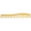 No Handle Wide Tooth Comb Large Size Gold Color Detangling Comb Wide Tooth Design Professional Salon Comb Home Use