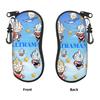 Custom Cartoon Ultraman Comic Sunglasses Soft Case Neoprene Zipper Comic Shell Eyeglass Case Protective Box For Glasses