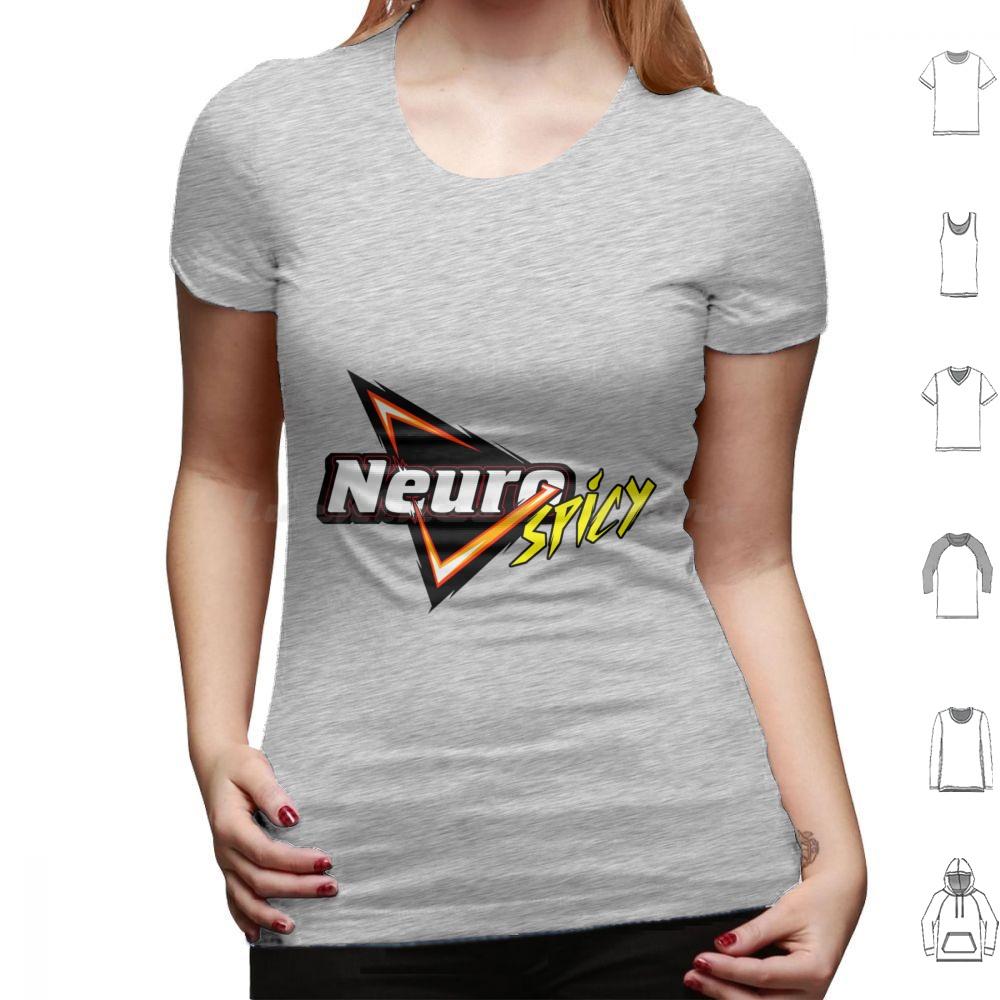 Neurospicy T Shirt Cotton Men Women DIY Print Neurodivergent Neurodiversity Autism Autistic Autie Aspie Adhd Audhd Neurotype