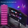 Curved Screen Hanging Lamp with Seven-Color LED, Sound-Reactive Rhythm, and Eye Protection Features.