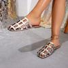 Modische temperamentvolle Damenschuhe 2026 Sommer Neue Runde Zehen Flache Schuhe Einfache Vielseitige Damen Pantoffeln Rutschfeste Damen Strandschuhe