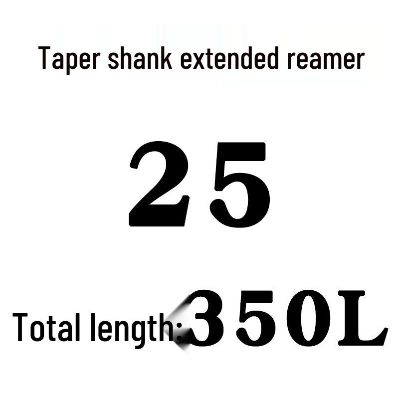 Extra Long High-Speed Steel Taper Shank Machine Reamer for Deep Holes, Sizes 16, 18, 20, 22, 24, 25, 30, 40
