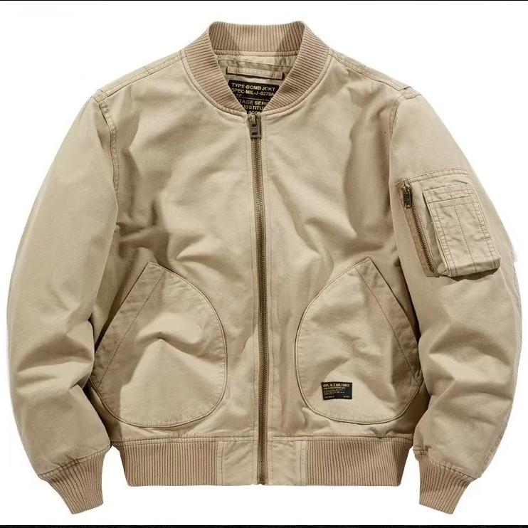 Новая модная мужская куртка-пилот, уличная повседневная уличная одежда, одежда для мотоциклистов, модная ветрозащитная куртка M хаки