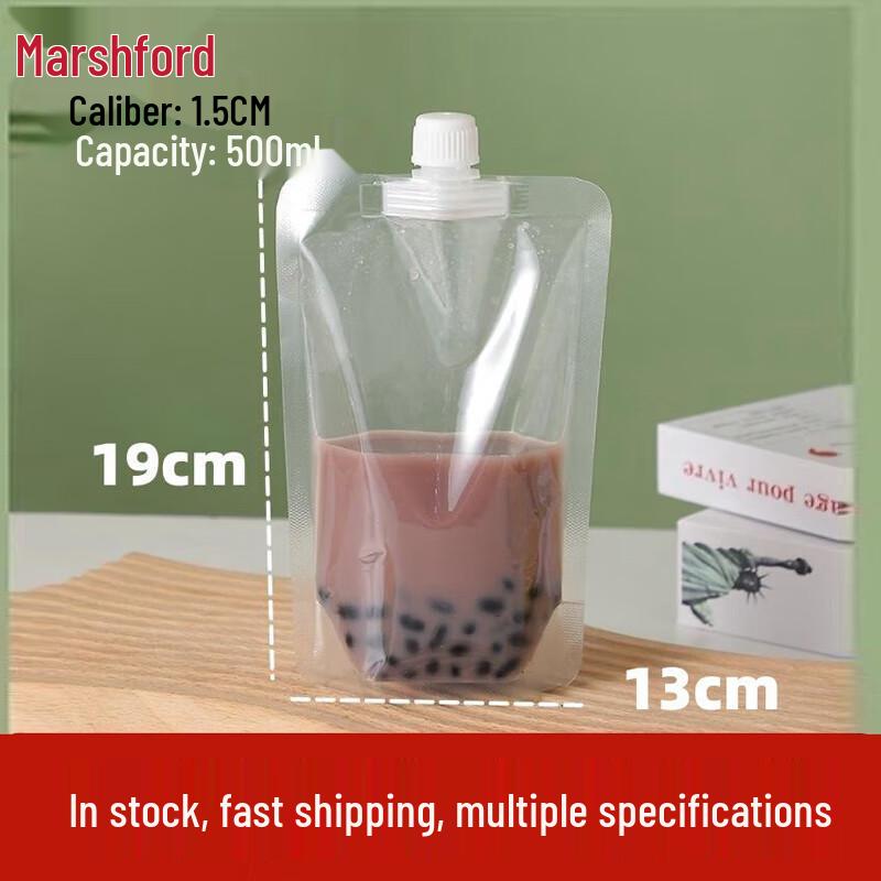 Self-Standing Transparent Liquid Spout Pouch