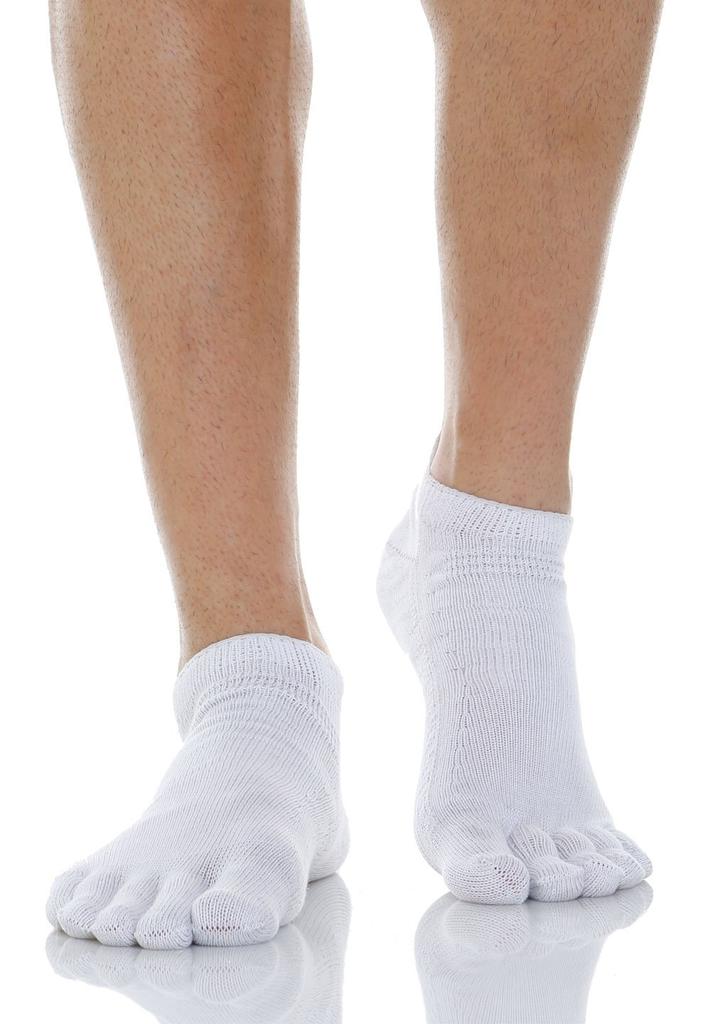 Relaxsan 650CS Diabetiker Silberfaser Knöchelgröße 3 X-Static Fünf-Zehen-Socken, Weiß,