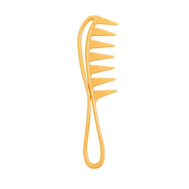 Muticolor Barber Men Oil Combs Wide Tooth Hairdressing Comb Massage Shark Plastic Comb Hair Clipper Curling Salon Home Accessory