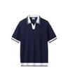 2025 New Spring Summer Polo Shirt Men British Retro Turn-down Collar High-end Color-blocking Slim Fit Short Sleeve Polo T-shirt