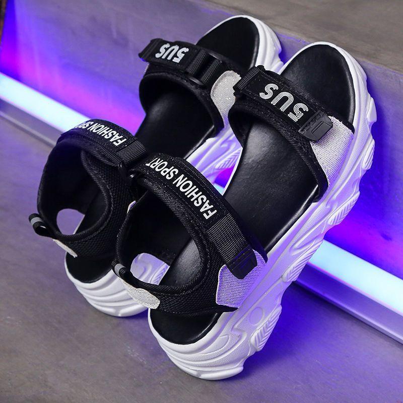Sandals women's new summer flat-bottomed outer wear in 2025 women's casual sports beach shoes versatile summer women's shoes