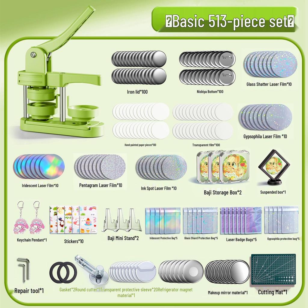 DIY Badge Making Machine - Perfect for Anime Merchandise, Handmade Pins, Children's Birthday Gifts, and Comic Exhibitions