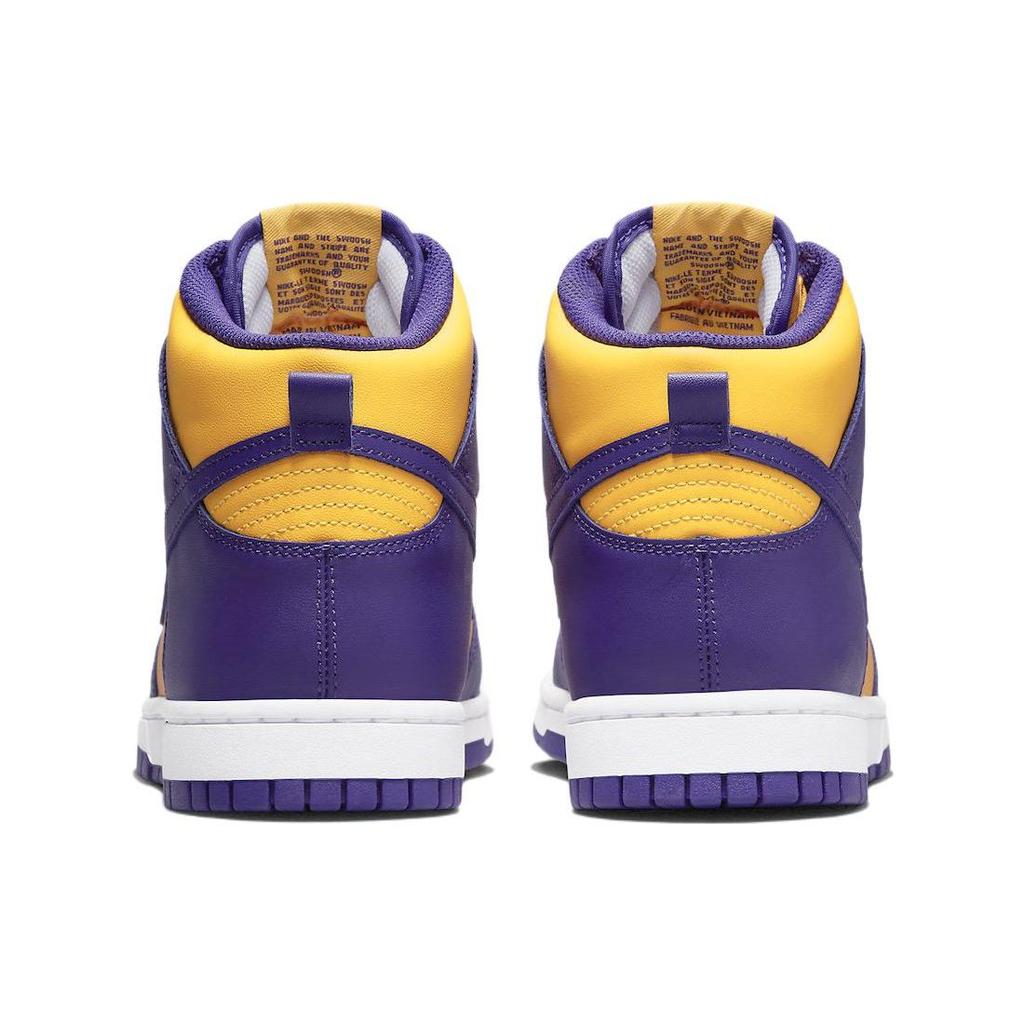 Nike Dunk High Lakers Unisex Sneakers Purple Court-Purple University-Gold DD1399-500