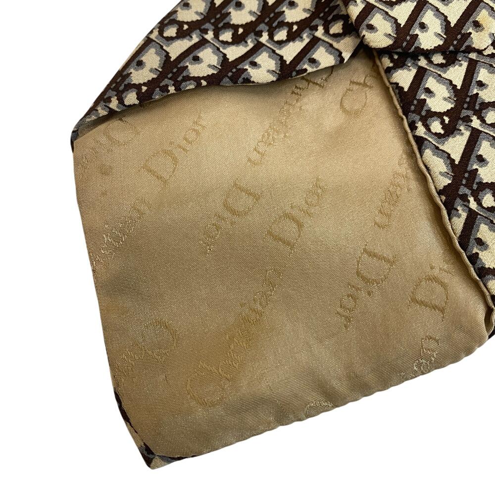 Dior Business commute Trotter silk tie beige silk Used