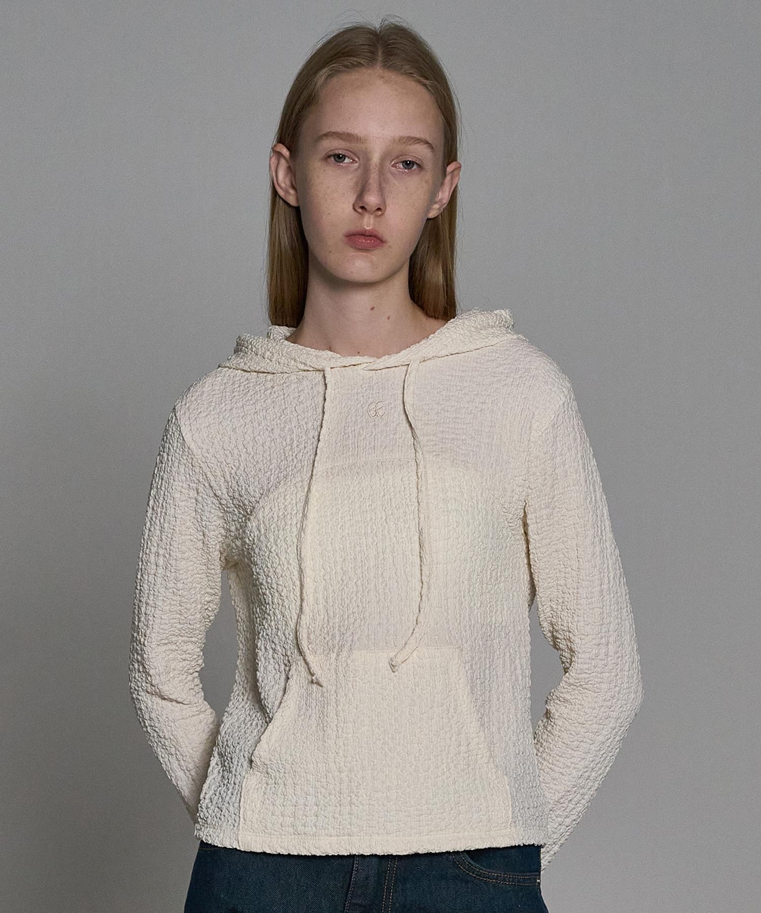 Eliotti Wrinkle Hoodie_Ivory Free