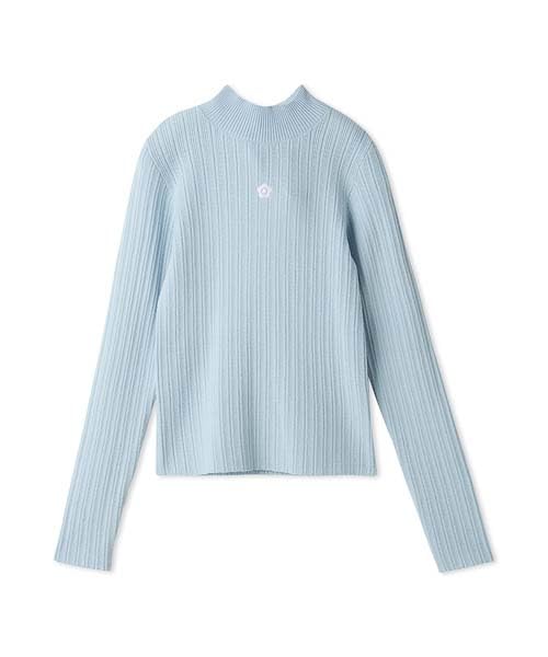 

LILYBROWN x MARYQUANT Back Open Rib Knit LWNT245093 LBLU Women s