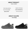 Herren Herbst Atmungsaktive Arbeitssicherheitsschuhe - Trendige Dicksohlige Freizeitsneaker für Skate und Sport
