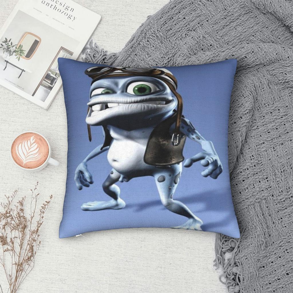 Crazy Frog Cartoon Printed Pillowcase Cushion Cover Pillow Covers New Style Seater Decoration Square Multiple Sizes