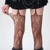Fashion Hollow Out Lace Mesh Stocking Pantyhose Japanese Lolita Tights Retro Floral Rattan Women Sexy Stockings Thigh High Socks