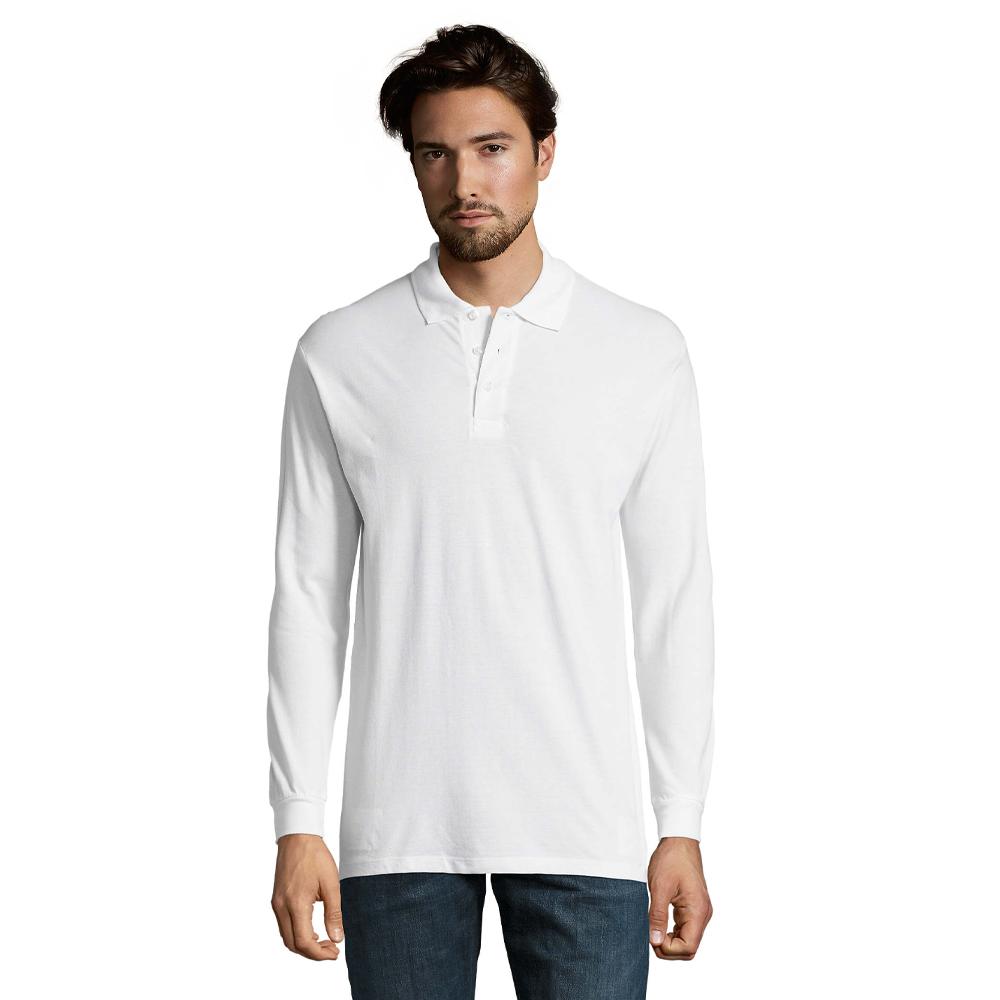 SOLS Mens Star Long-Sleeved Polo Shirt