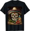 Mexican Sugar Skull Tequila Sombrero Cinco De Mayo Men Women T-Shirt