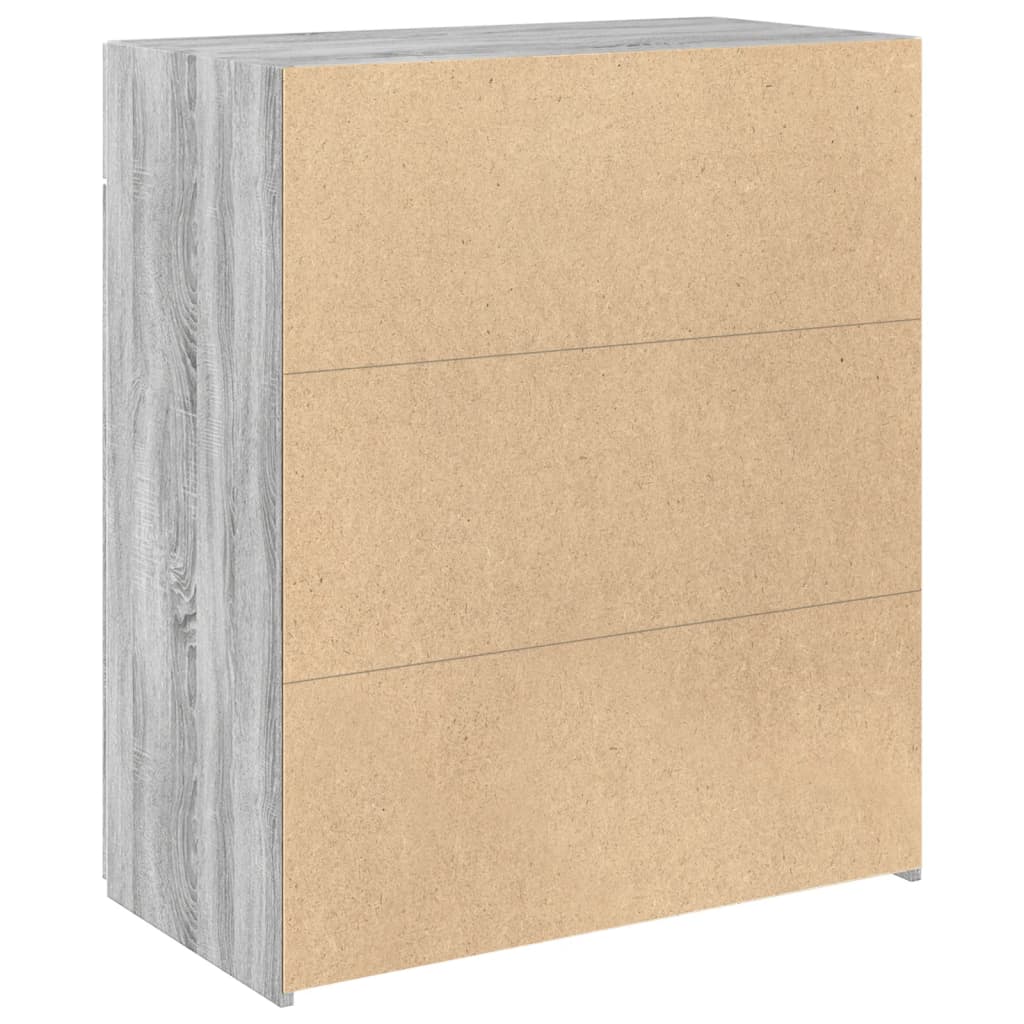 Sideboard Gray Sonoma 80 x 42.5 x 93 cm Particleboard
