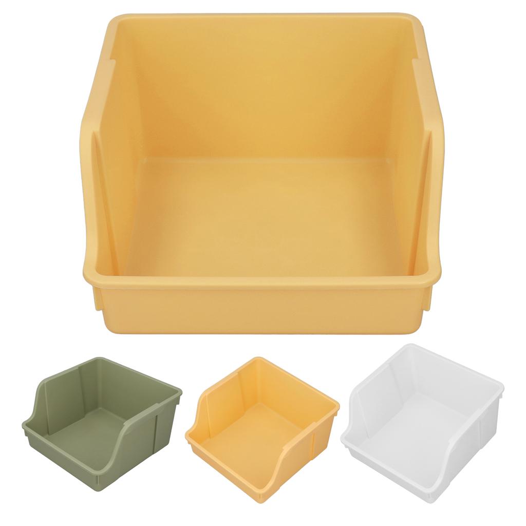 Desktop Book Storage Rack PP Handle Design U Shaped Large Opening Large Capacity Desktop Book Storag