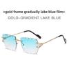 Minimalist Gold Frame Square Sunglasses With Gray Lenses For Fashion And Outdoor Activities