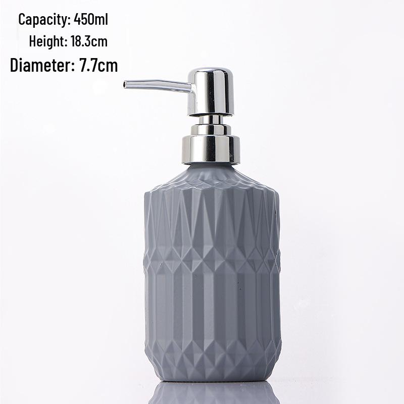 Luxurious Large-Capacity Glass Hand Soap and Shower Gel Dispenser Bottle