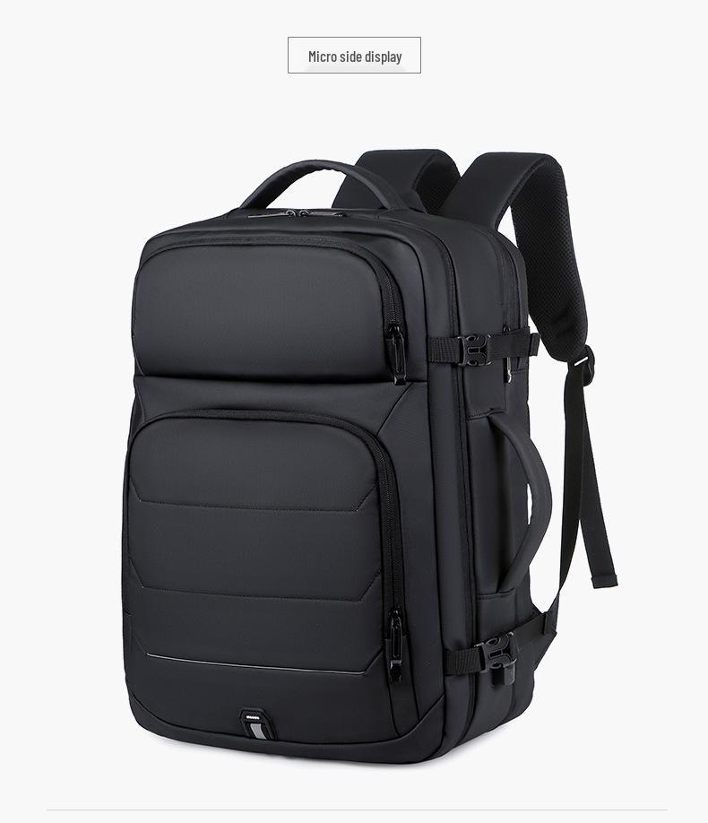 Expandable 17-Inch Travel Backpack: Large Capacity, Trendy, Multifunctional for Business, Casual, and Hiking