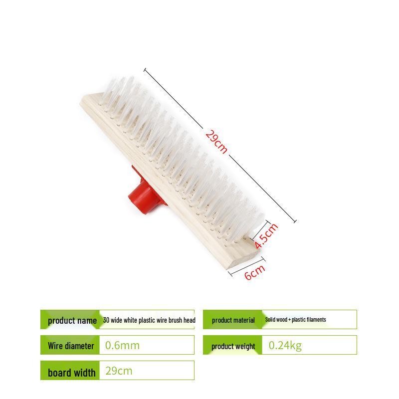 Long-Handled Stiff Bristle Wire Brush for Floors and Tile Cleaning