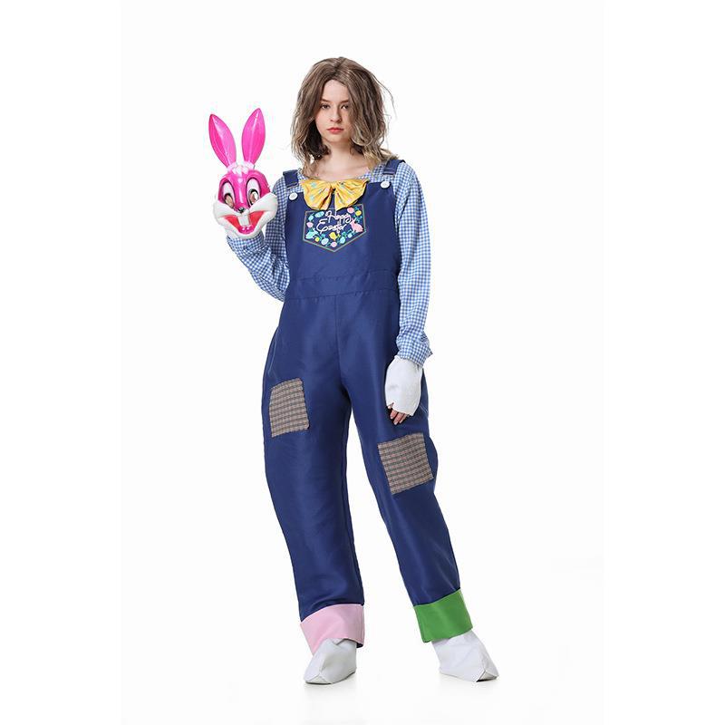 New adult men's and women's Halloween clothes Easter bunny stage performance suit