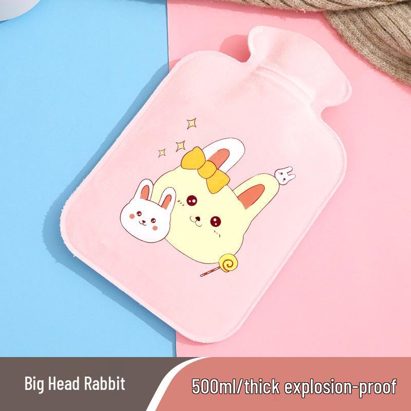 Cartoon Style Plush Hand Warmer: Cute Portable Hot Water Bottle for Baby.