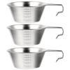 3Pcs Stainless Steel Camping Bowls Smooth Surface No Peculiar Smell Perfect Gift for Campers Compact Storage Bowl