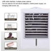 Evaporative Air Cooler Portable Space Air Conditioner Humidifier USB Desk Misting Cooling Fan for Office White