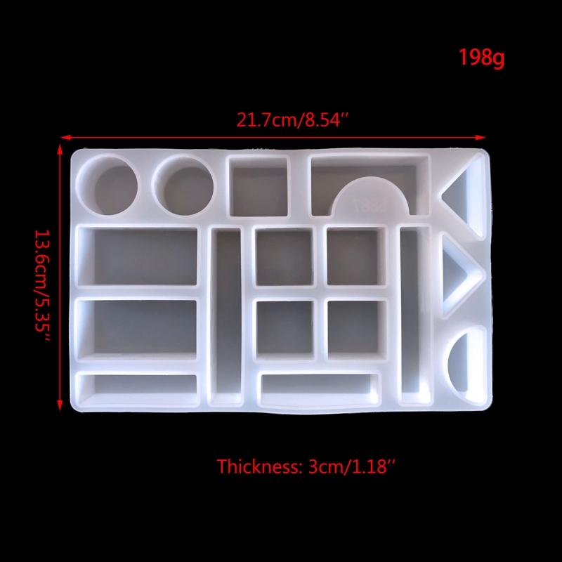 3D Geometrische Form Mousse Kuchen Silikonform Backen Baustein Handgemachte Seife Lebensmittelqualität für Kuchen Dekoration