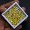 Natural Yellow Sapphire Loose Gemstone 20 Pcs 6×6 Mm Heart Cut Lot September Birthday Birthstone