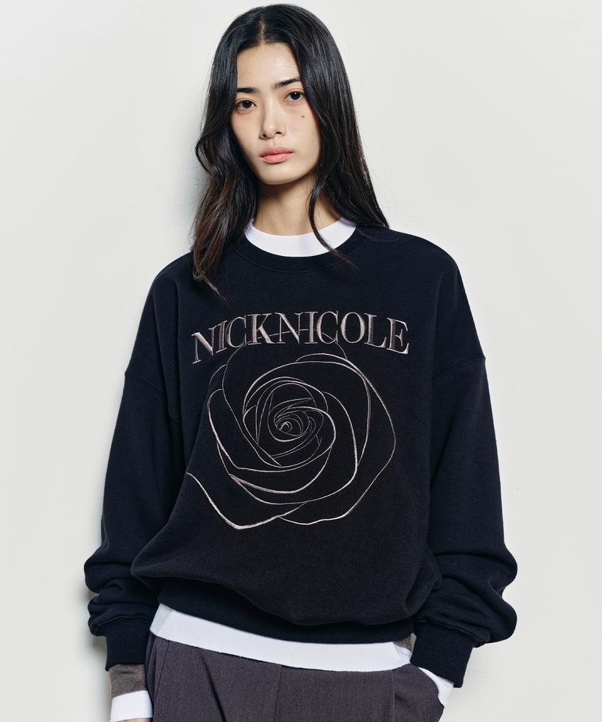 Nigaennikol Volume Nicole Rose Sweatshirt_Black Charcoal