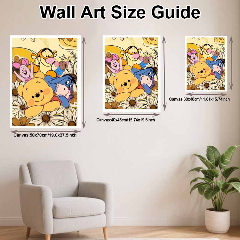 Disney Diamond Painting Kit Winnie The Pooh Style Home Decor Craft Perfect Gift Idea Diamond Art