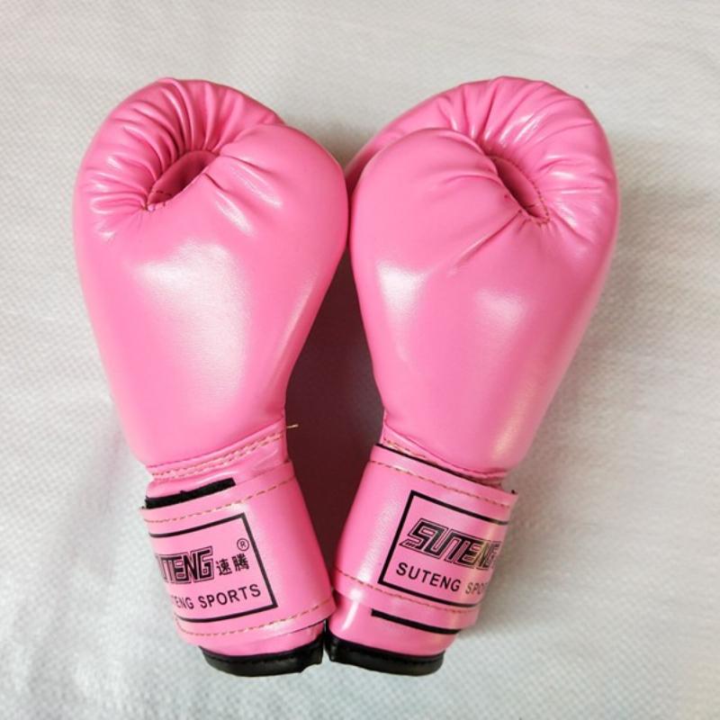 زوجان من قفازات الملاكمة للأطفال جلد PU مسامي لتدريب حقيبة اللكم موي تاي الكاراتيه المصارعة حماية اليد للشباب