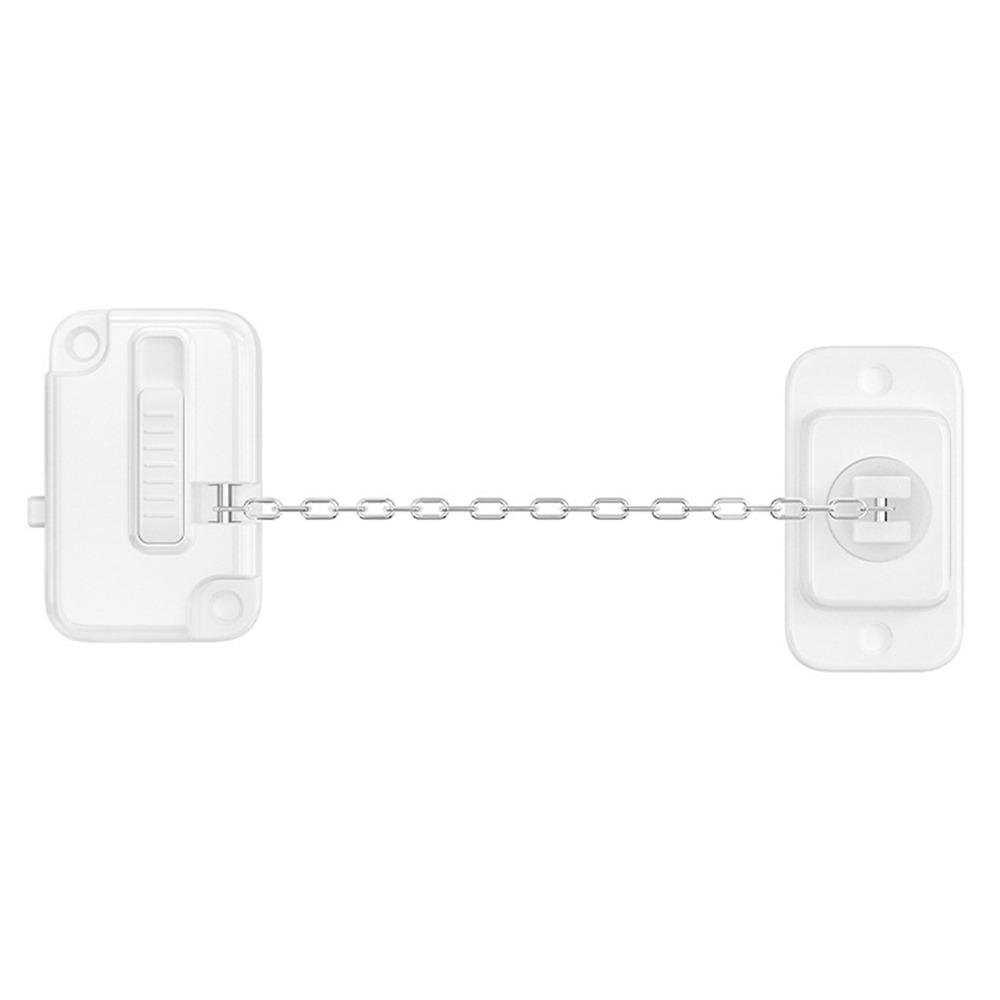 

No Drilling Kid Security Lock Anti-pinch Hand Refrigerator Door Lock Window Restrictor Home Door білий