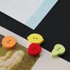 40ks Mini knoflíků v barvě broskve Kreativní 2 dírkové knoflíky s mangem Pryskyřičné Roztomilé oranžové knoflíky Oblečení Kabát